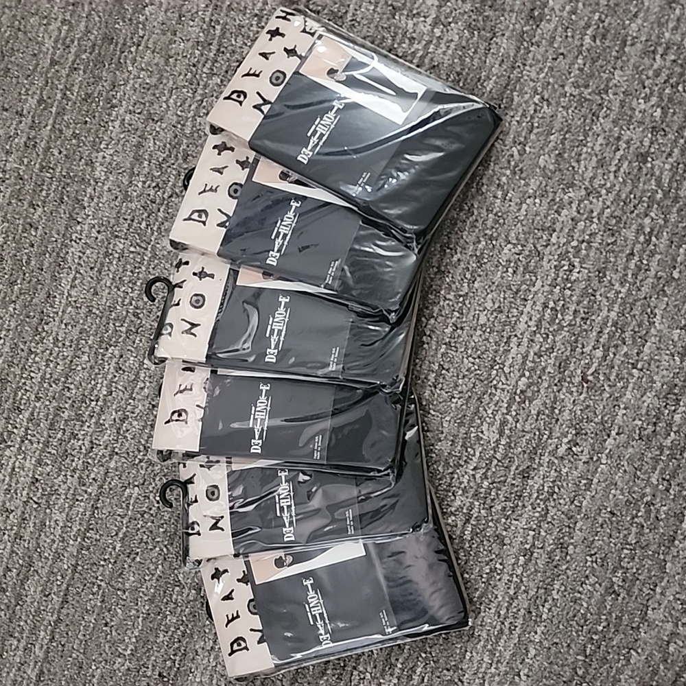 Death Note Tights, 6 pairs. New! Size M/L